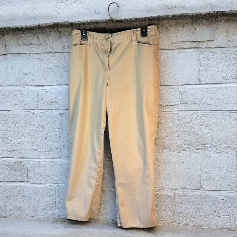 Fashon Bug cream color pants like chinos cotton blend